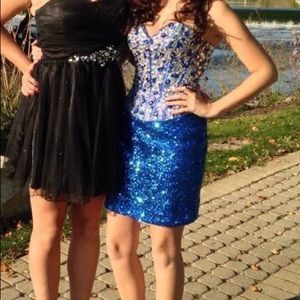 Royal Blue Sparkle Dress